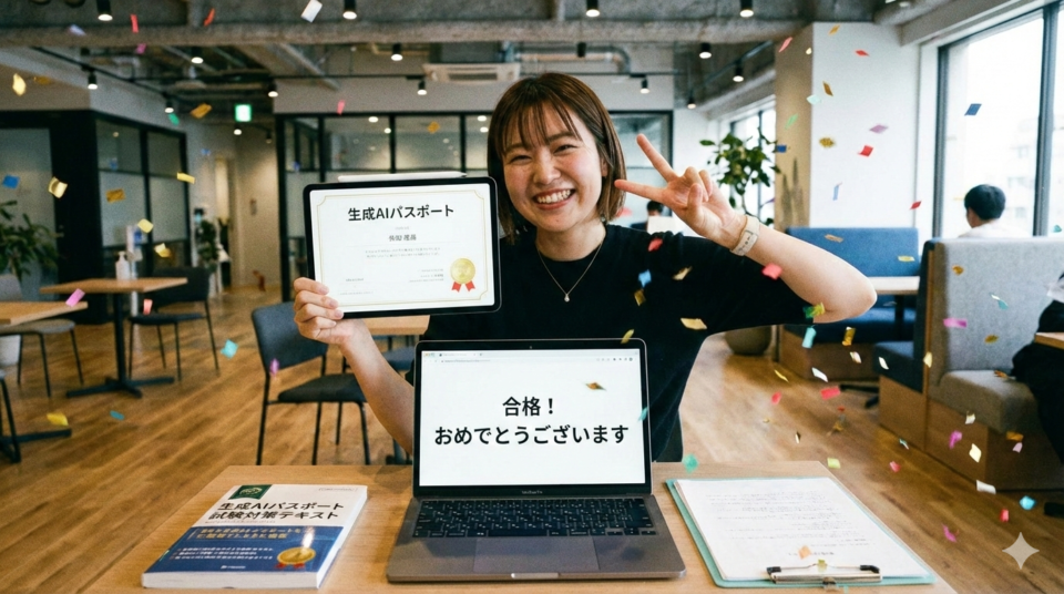 生成AIパスポート合格のアイキャッチ画像