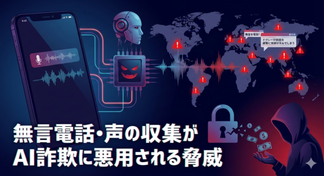 無言電話に注意！「もしもし」の一言がAI詐欺に悪用される時代へ― 生成AIによる音声クローン詐欺の仕組みと実際の被害事例 ―