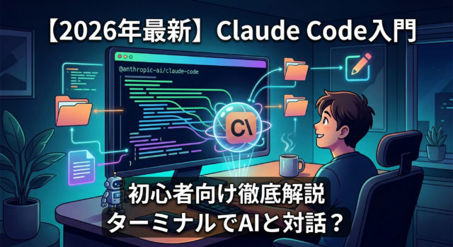 【2026年最新】ターミナルでAIと対話？「Claude Code」の使い方と導入メリットを初心者向けに徹底解説